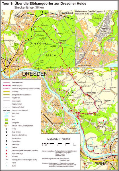 Radwanderkarte Tour 9
